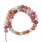 Versatile Rainbow Jade Beads For Diy Jewelry