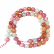 Versatile Rainbow Jade Beads For Diy Jewelry