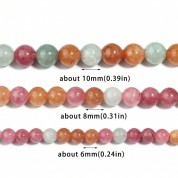 Versatile Rainbow Jade Beads For Diy Jewelry