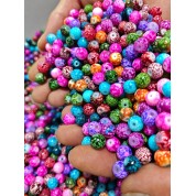 Colorful 8mm Crystal Glass Spacer Beads