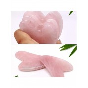 Pink Crystal Gua Sha Board For Facial Massage