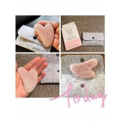 Pink Crystal Gua Sha Board For Facial Massage