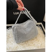 Elegant Rhinestone Square Clutch Bag