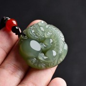 Auspicious Beast Jade Pendant: Timeless Elegance