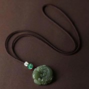 Auspicious Beast Jade Pendant: Timeless Elegance