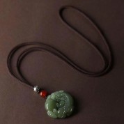 Auspicious Beast Jade Pendant: Timeless Elegance