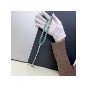 Versatile 33pcs Cyan Jade Agate Prayer Beads