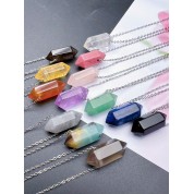 Natural Crystal Double Terminated Point Necklace