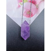 Natural Crystal Double Terminated Point Necklace