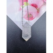 Natural Crystal Double Terminated Point Necklace