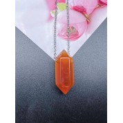 Natural Crystal Double Terminated Point Necklace