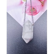 Natural Crystal Double Terminated Point Necklace