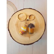 Charming Popcorn & Milk Tea Bag Charm