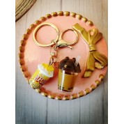 Charming Popcorn & Milk Tea Bag Charm