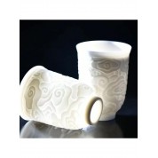 Elegant Sheep Fat Jade Porcelain Ceramic Cup