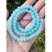 Versatile 8mm Multicolor Glass Beads