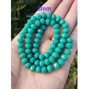 Versatile 8mm Multicolor Glass Beads