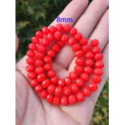 Versatile 8mm Multicolor Glass Beads