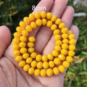 Versatile 8mm Multicolor Glass Beads