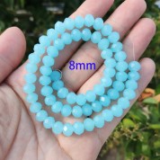 Versatile 8mm Multicolor Glass Beads