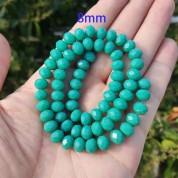 Versatile 8mm Multicolor Glass Beads