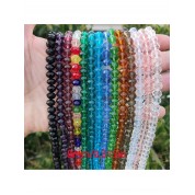 Versatile 8mm Multicolor Crystal Glass Beads