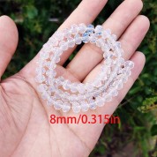 Versatile 8mm Multicolor Crystal Glass Beads