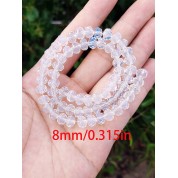 Versatile 8mm Multicolor Crystal Glass Beads